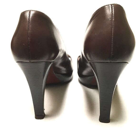 Marc Fisher Vertigo open toe double buckle heels 8 - Picture 10 of 13